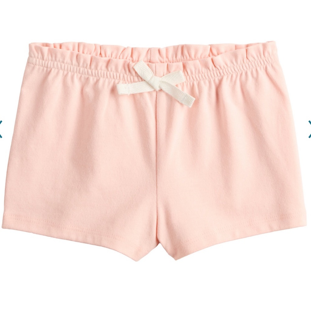 12 Months Baby Light Pink Paperbag Shorts